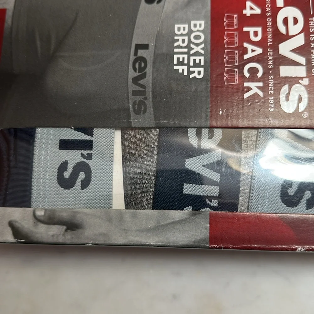 Levi's 4-PK Microfiber Stretch Boxer Briefs LG NWT